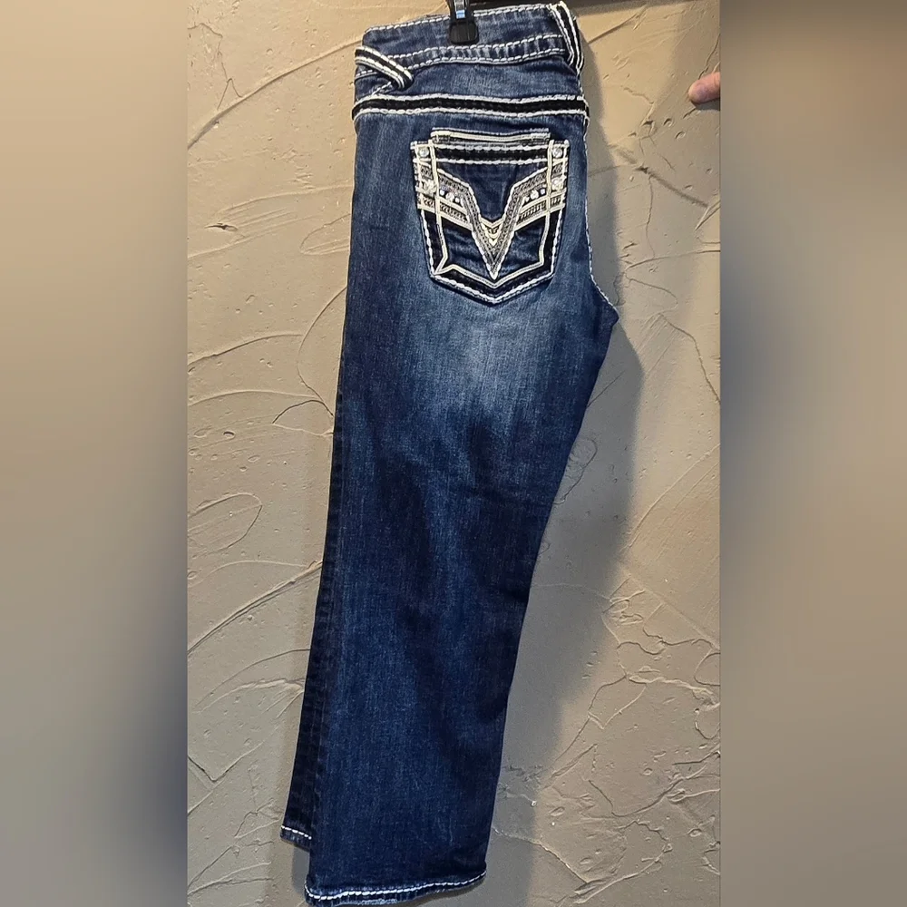 💥Vigoss Women's Dark Blue Cropped Jeans - Picture 4 of 7